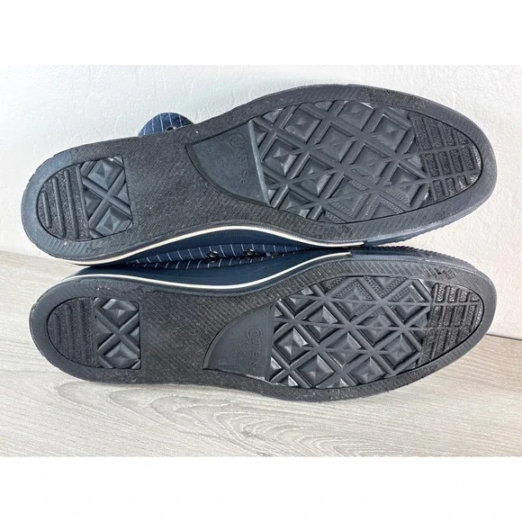 Converse Chuck Taylor All Star High Top Navy Blue Pinstripe Mens Size 13 Sneaker - Picture 7 of 10